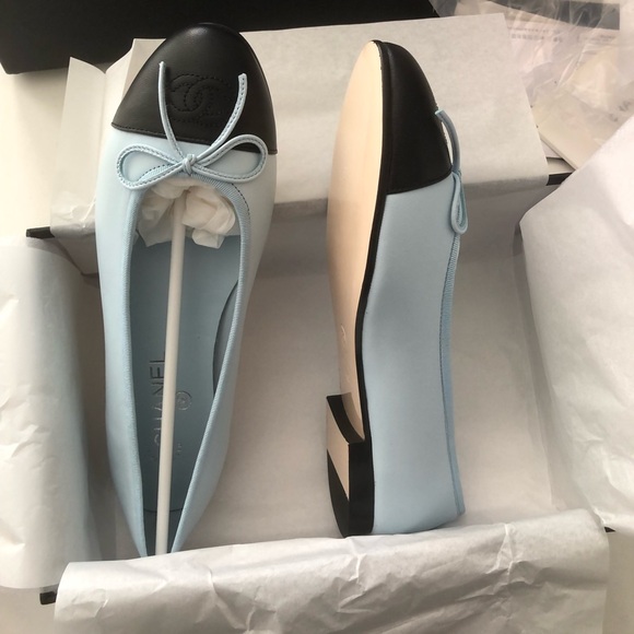 Chanel Light Blue Ballet Flats - Picture 4 of 6